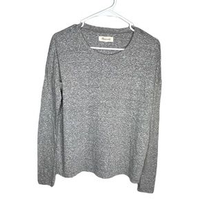 A19 Madewell Heather Grey Long Sleeve Top